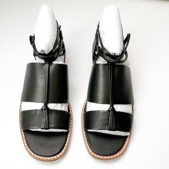 Vince womens black ankle wrap forester sandal size 7M - Picture 5 of 11